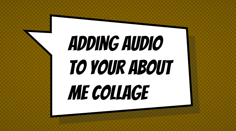 adding audio to your collage