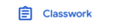 Google Classroom classwork tab (iPad)