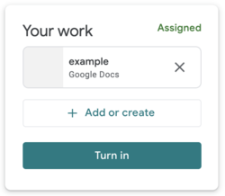 Google Classroom your work space