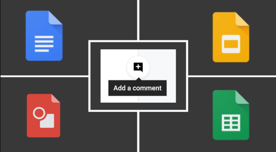 ​​Icons of Google tools that can use commenting features