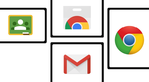 Icons for Gmail, Chrome, Classroom, & Chrome Webstore