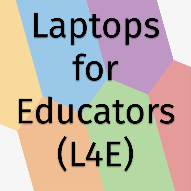 Laptops for Educators (L4E) logo